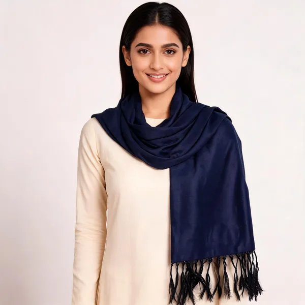 Blue_Cotton_Silk_Dupatta_Women_For_Women