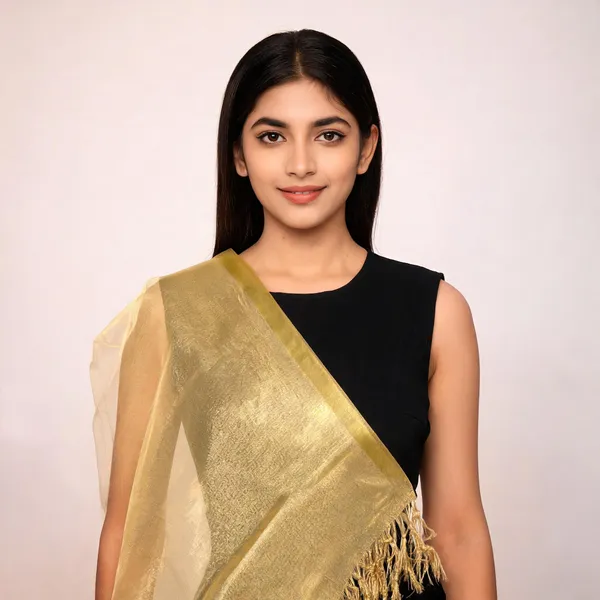 Gold_Jute_Dupatta_Women_For_Women
