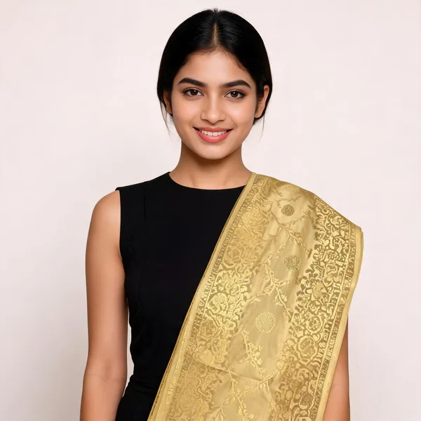 Gold_Banarasi_Silk_Dupatta_Women_For_Women