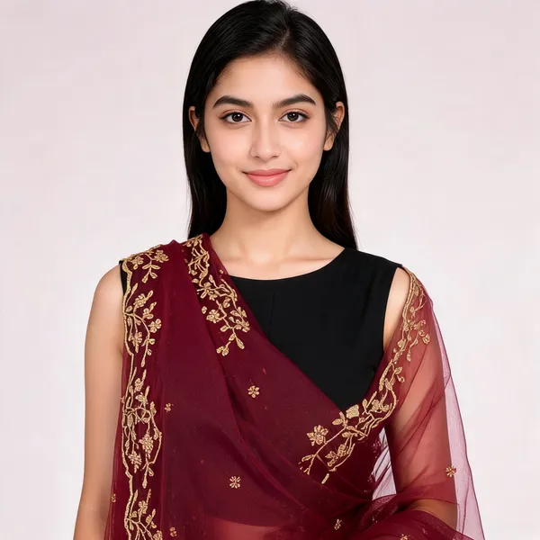 Pink_Net_Dupatta_Women_For_Women