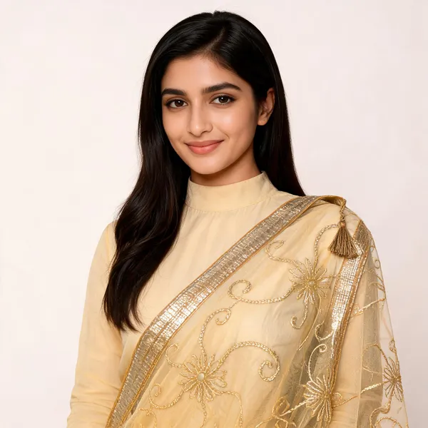 Yellow_Net_Dupatta_Women_For_Women