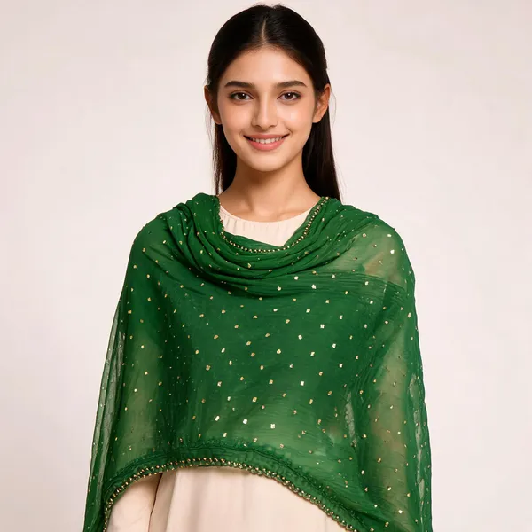 Green_Chiffon_Dupatta_Women_For_Women