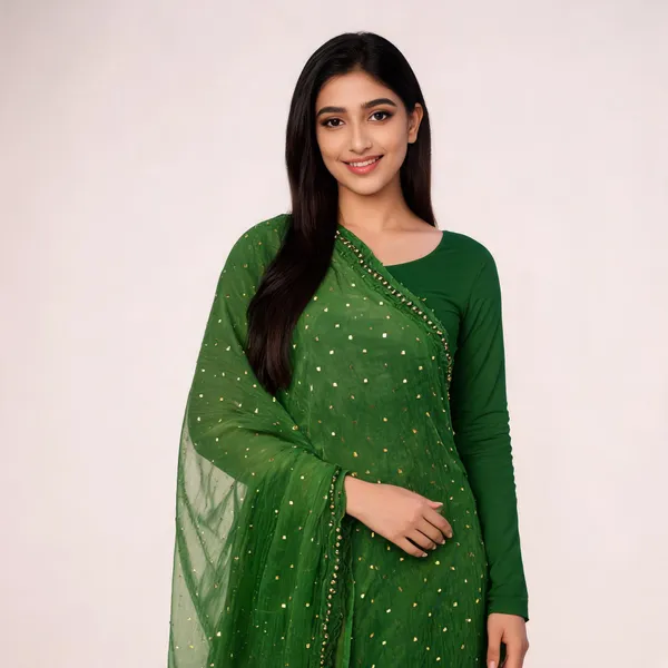 Green_Chiffon_Dupatta_Women_For_Women