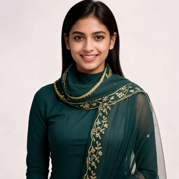 Blue_Net_Dupatta_Women_For_Women