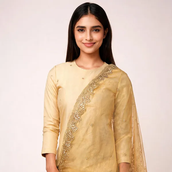 Gold_Chiffon_Shining_Dupatta_Women_For_Women