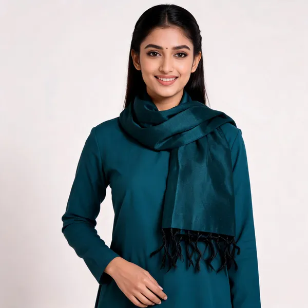 Blue_Cotton_Silk_Dupatta_Women_For_Women