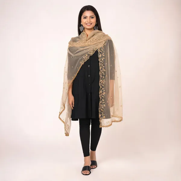 Gold_Net_Dupatta_Women_For_Women