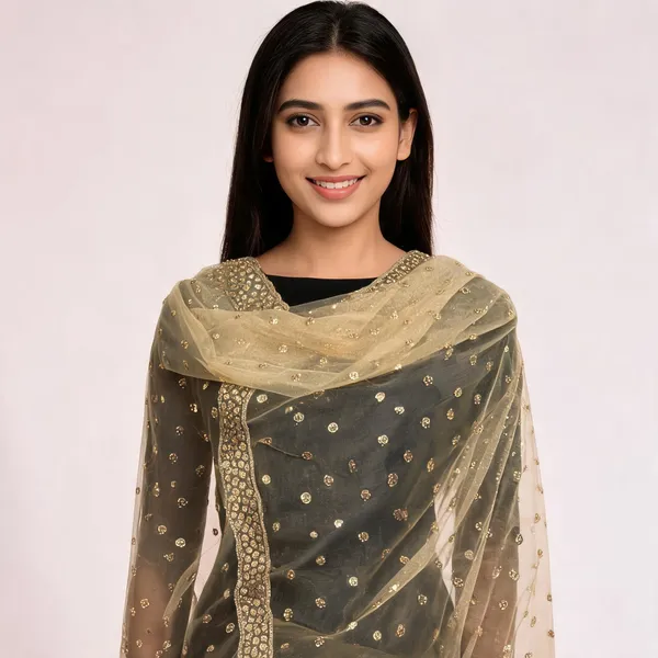 Yellow_Net_Dupatta_Women_For_Women