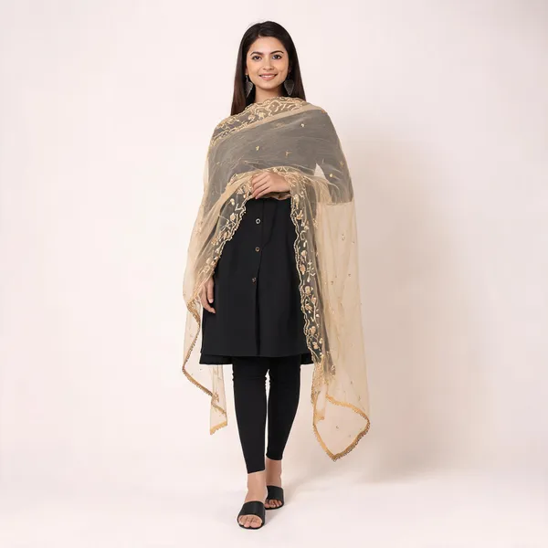 Gold_Net_Dupatta_Women_For_Women
