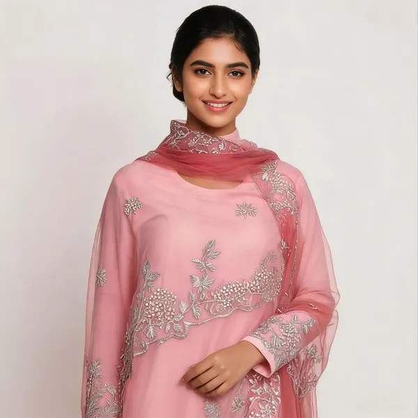 Pink_Net_Dupatta_Women_For_Women
