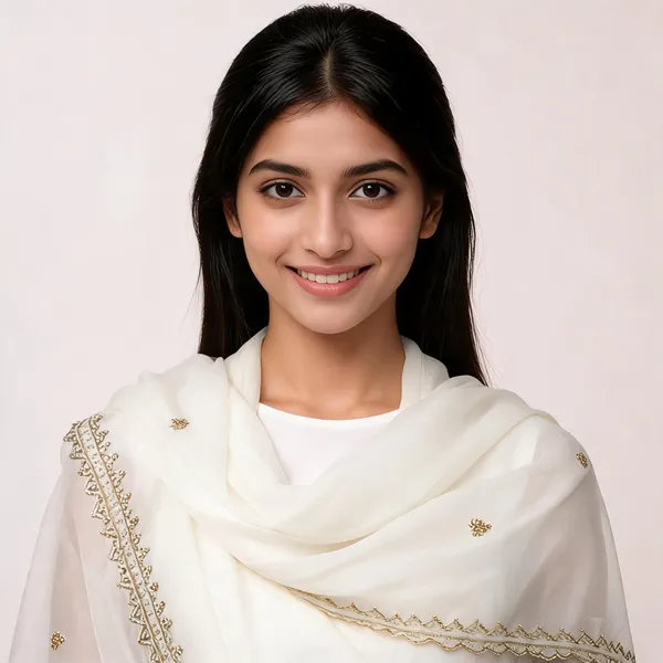 White_Chiffon_Shining_Dupatta_Women_For_Women