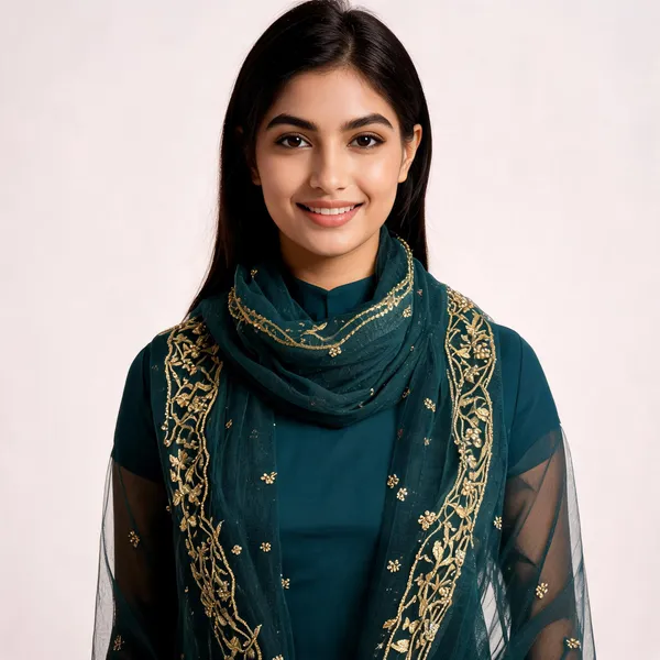 Blue_Net_Dupatta_Women_For_Women