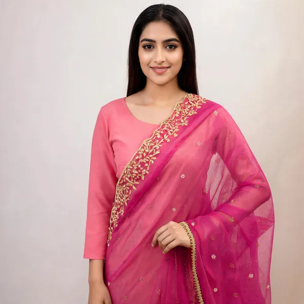 Pink_Net_Dupatta_Women_For_Women