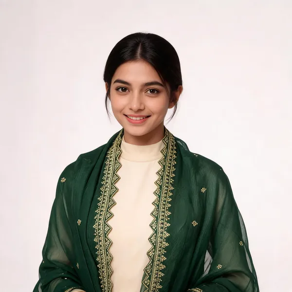 Green_Chiffon_Shining_Dupatta_Women_For_Women