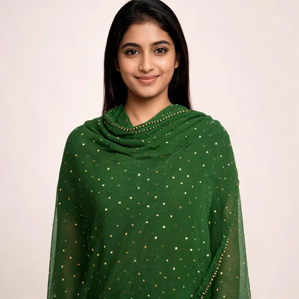 Green_Chiffon_Dupatta_Women_For_Women