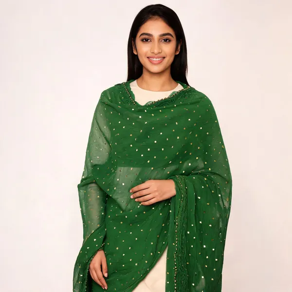 Green_Chiffon_Dupatta_Women_For_Women