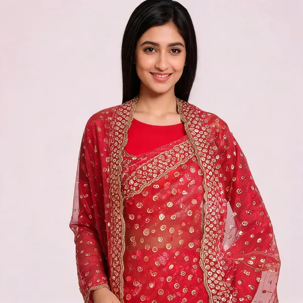 Pink_Net_Dupatta_Women_For_Women