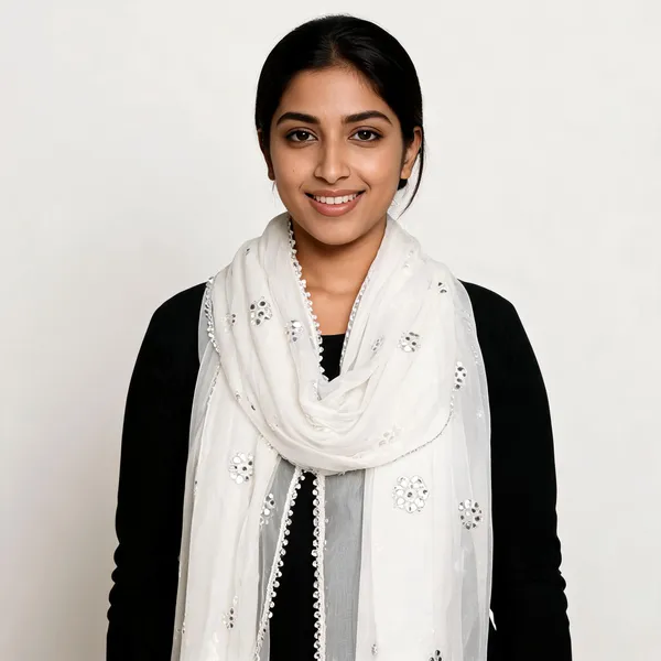 White_Chiffon_Dupatta_Women_For_Women