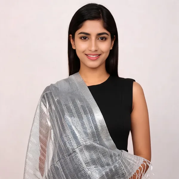 White_Jute_Dupatta_Women_For_Women