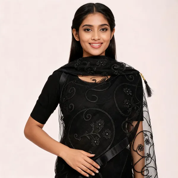 Black_Net_Dupatta_Women_For_Women
