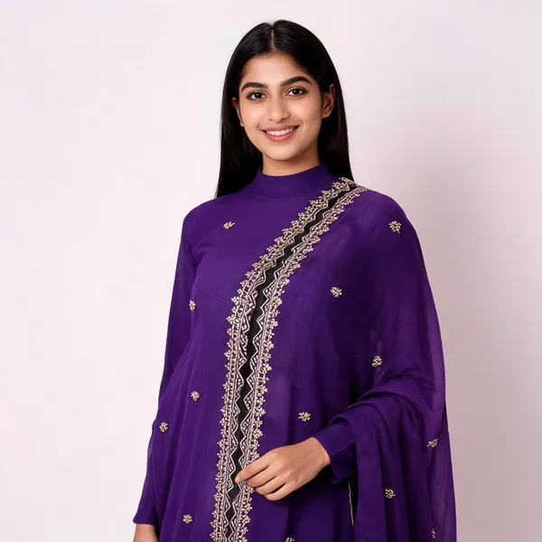 Purple_Chiffon_Shining_Dupatta_Women_For_Women