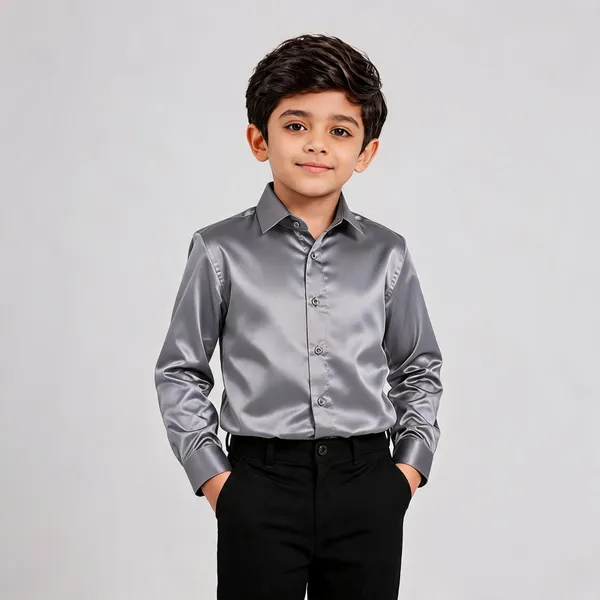 Grey_Satin_Solid_Party_Shirt_For_Boys