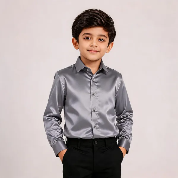 Grey_Satin_Solid_Party_Shirt_For_Boys