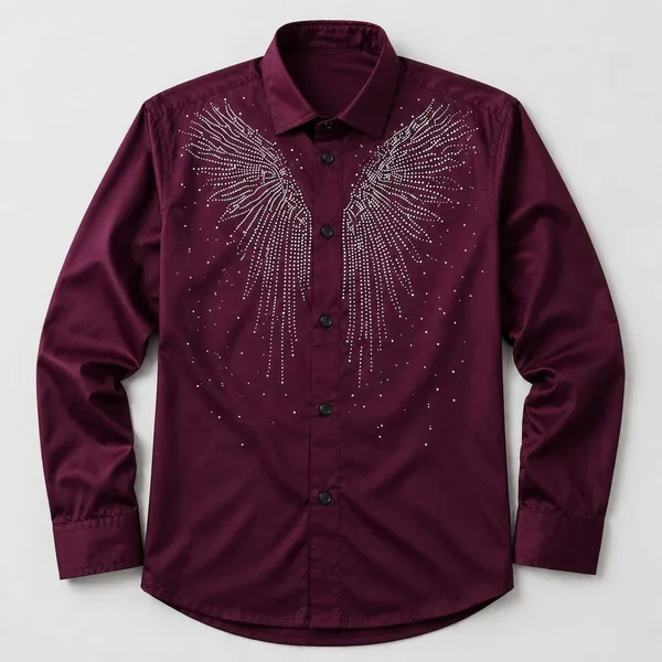 Men_S_Full_Sleeve_Cotton_Blend_Casual_Shirt_With_Rhinestone_Wing_Design