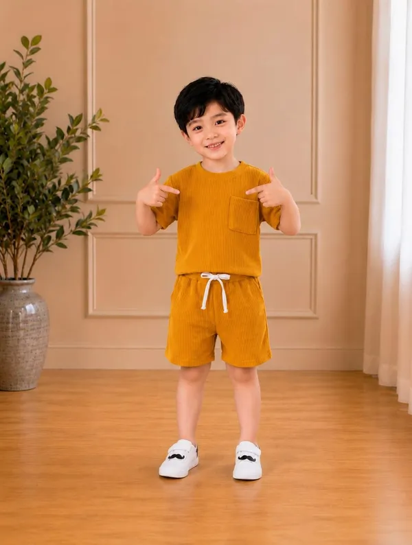 Kids_Cotton_Spandex_Waffle_Knit_Co_Ord_Set