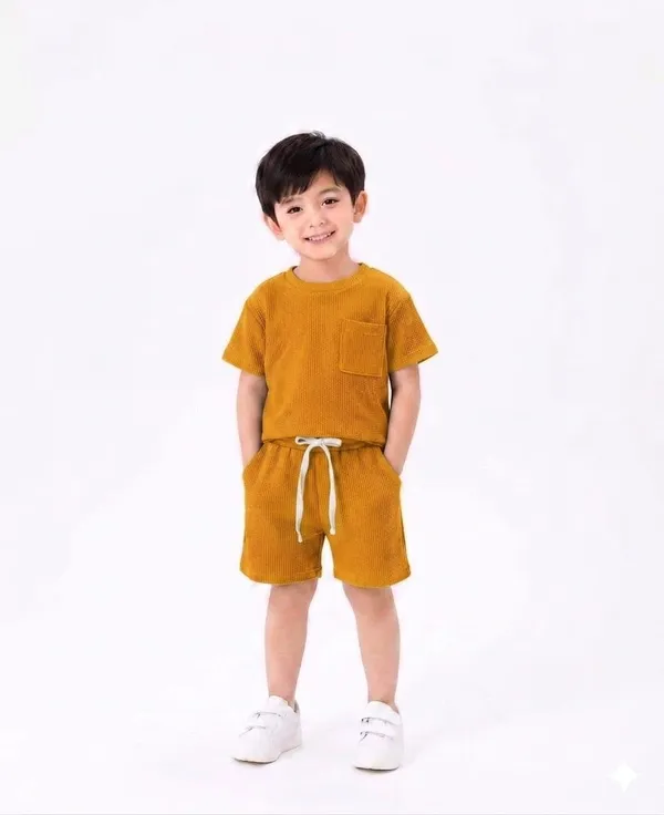 Kids_Cotton_Spandex_Waffle_Knit_Co_Ord_Set