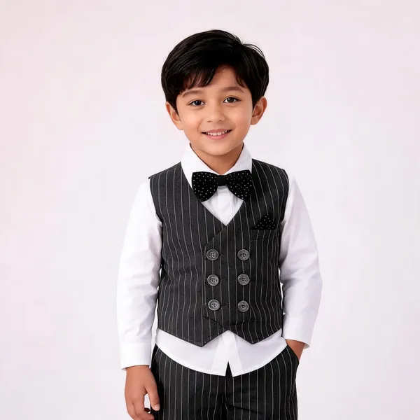 Black_Cotton_Striped_Shirt_Waistcoat_&_Pant_Set_For_Boys