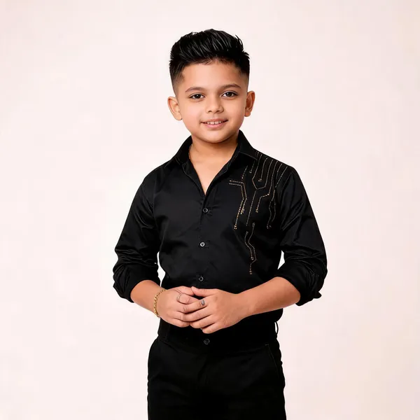 Black_Cotton_Gold_Embroidered_Full_Sleeve_Party_Shirt_For_Boys