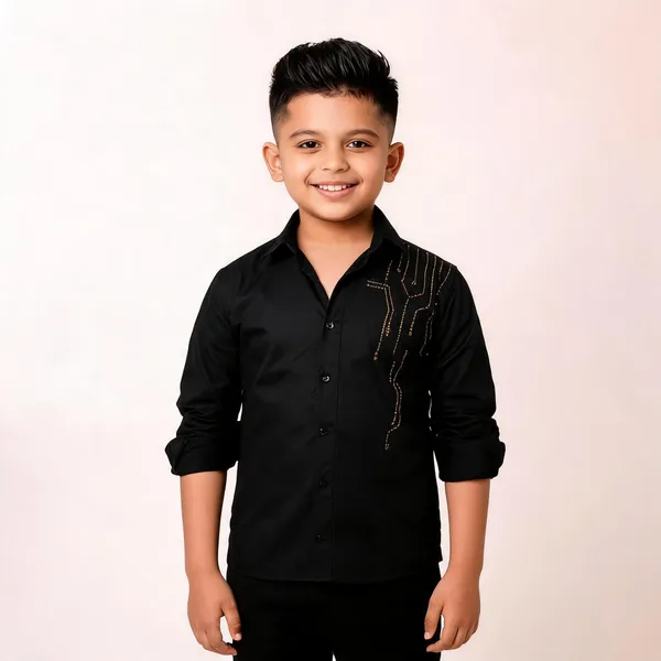 Black_Cotton_Gold_Embroidered_Full_Sleeve_Party_Shirt_For_Boys