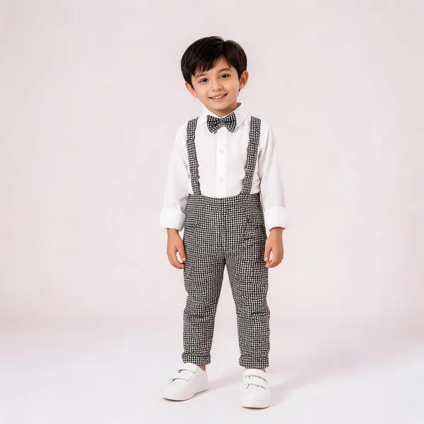 Grey_Cotton_Blend_Checkered_Dungaree_For_Baby_Boys