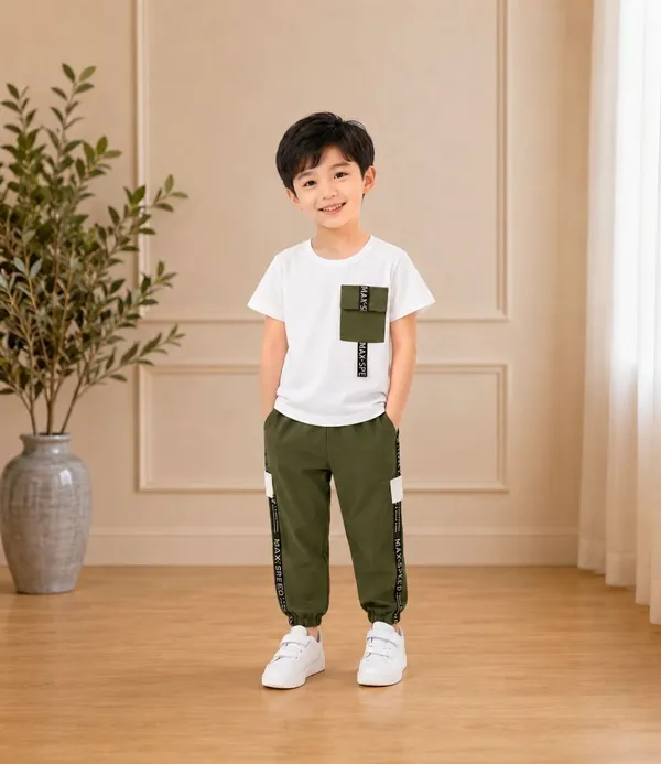 littlevoyagers_Boys_Casual_T-shirt_Sweatshirt_(Olive_Green,_Pack_of_2)