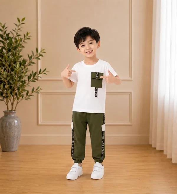 littlevoyagers_Boys_Casual_T-shirt_Sweatshirt_(Olive_Green,_Pack_of_2)
