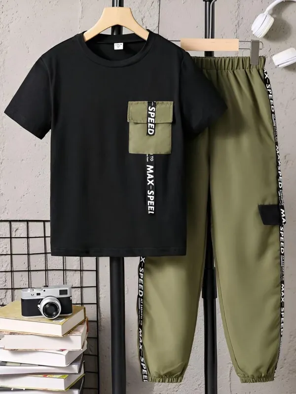 littlevoyagers_Baby_Boys_Casual_T-shirt_Pant_(Black,_Green,_Pack_of_2)