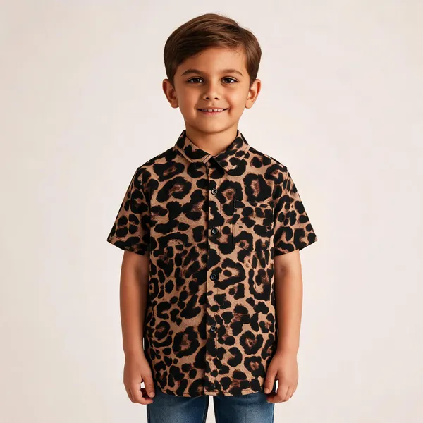 Multicolor_Cotton_Clover_Print_Casual_Shirt_For_Boys
