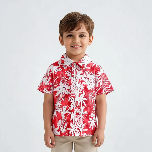 Red_White_Cotton_Clover_Print_Casual_Shirt_For_Boys