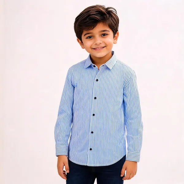 Blue_White_Cotton_Striped_Casual_Shirt_For_Boys