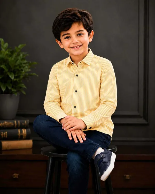 littlevoyagers_Boys_Striped_Casual_Yellow_Shirt_()
