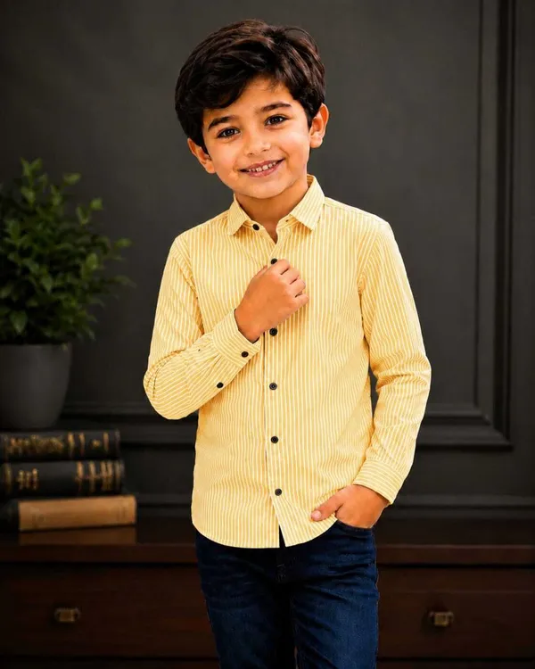 littlevoyagers_Boys_Striped_Casual_Yellow_Shirt_()