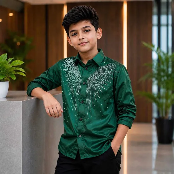 littlevoyagers_Boys_Embellished_Party_Green_Shirt_()