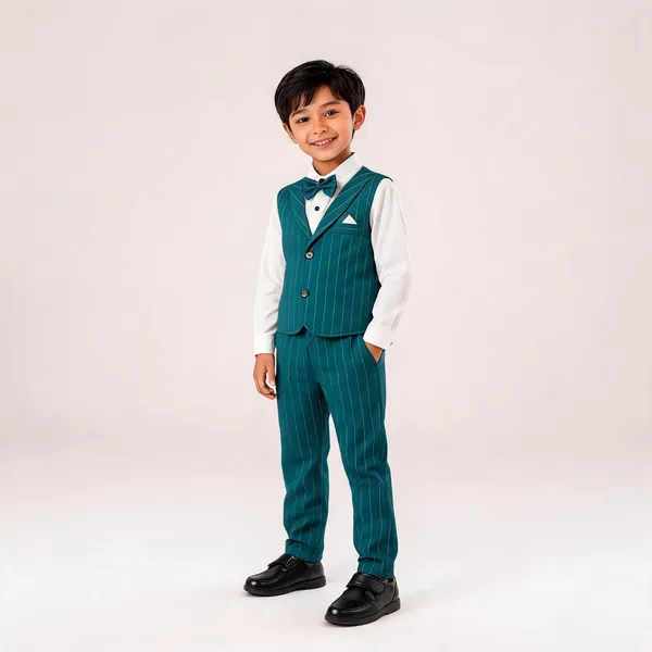 Green_Cotton_Pinstripe_3-Piece_Suit_Set_With_Waistcoat_For_Boys