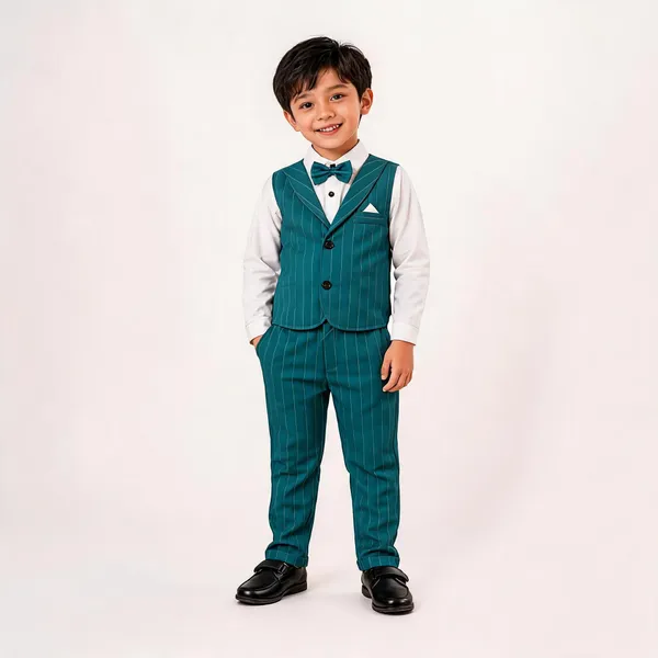 Green_Cotton_Pinstripe_3-Piece_Suit_Set_With_Waistcoat_For_Boys