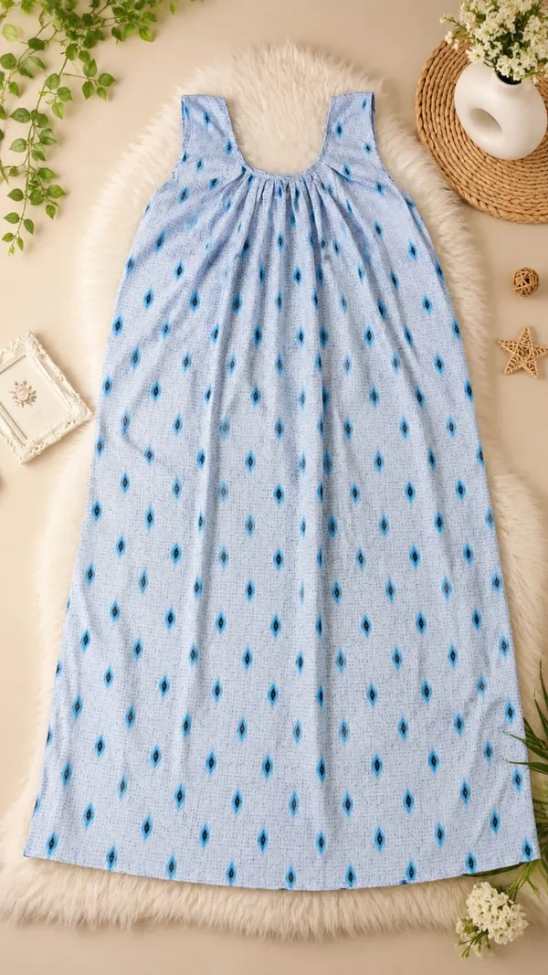 Orange_And_White_Polyester_Maxi_Dress_For_Women_Pack_Of_2