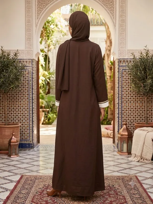Brown_And_White_Polyester_Burkha_For_Women