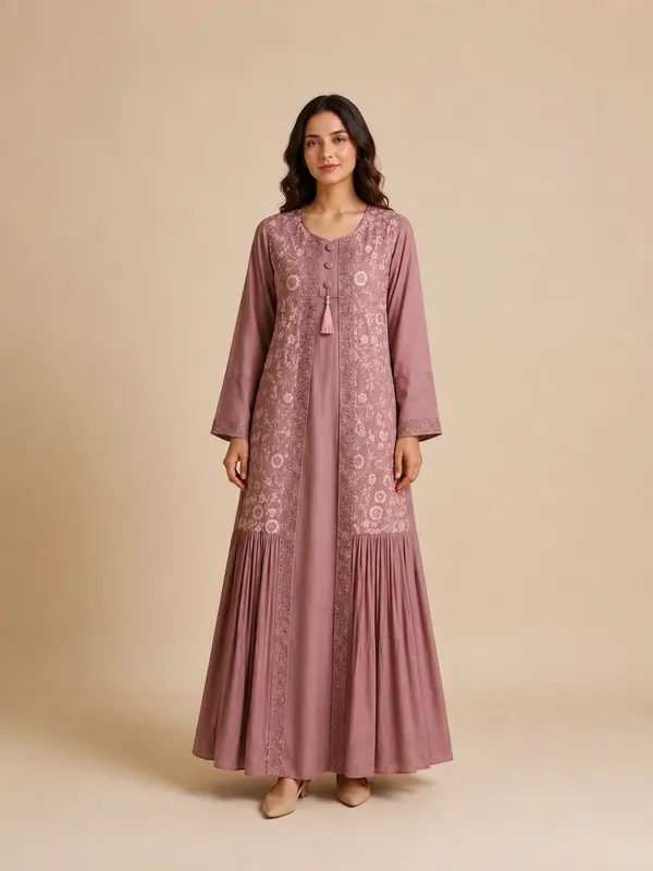 Mauve_Cotton_Burkha_Set_For_Women