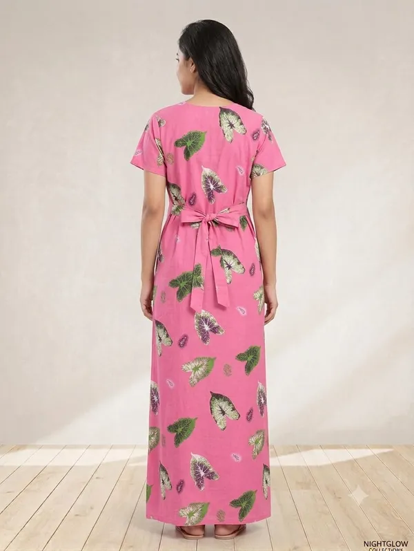 Pink_Cotton_Nighty_For_Women