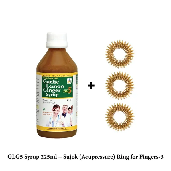 Sksb_Garlic_Lemon_Ginger_Syrup_With_Honey_&_Acupressure_Rings_Pack_Of_4
